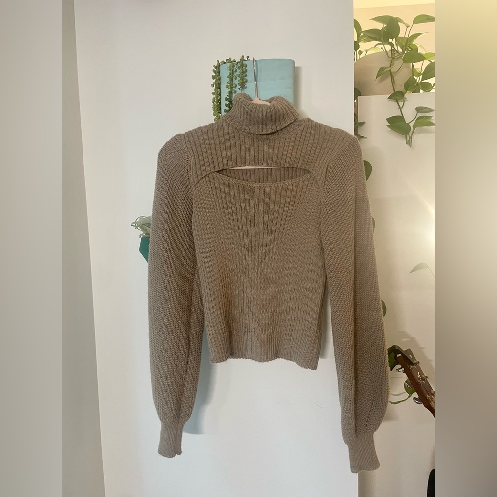 Brown Turtleneck Sweater - Picture 4 of 4